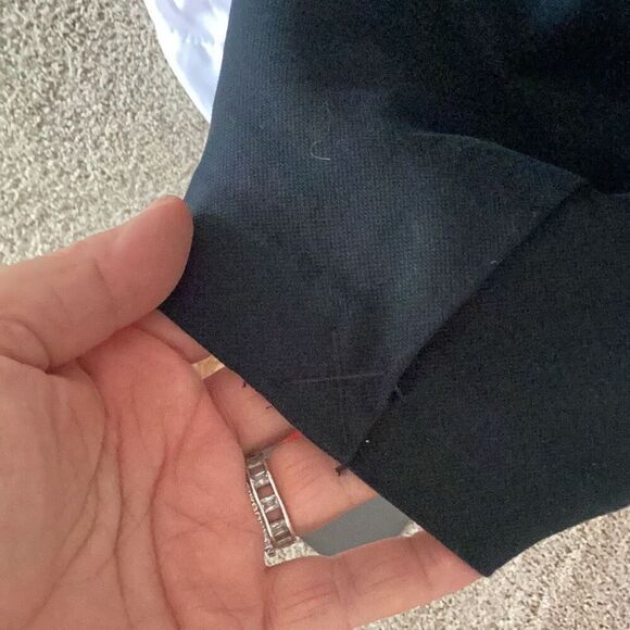 NWT Express Little Black Dress Women’s 8 White Satin Bow Straps Lined - Picture 7 of 10